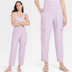 a new day Lilac Women's Ankle Cargo Pants